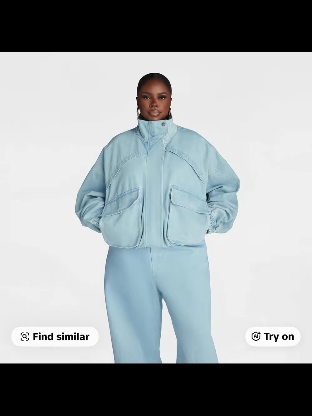 KBB by KAHLANA Women's 'The Denim Bomber Jacket'